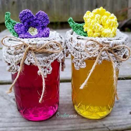 Jelly Jar Doily Topper