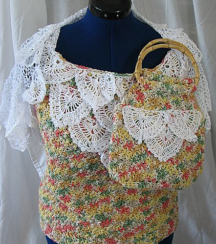 Peppercorn Top, Shrug & Purse Set