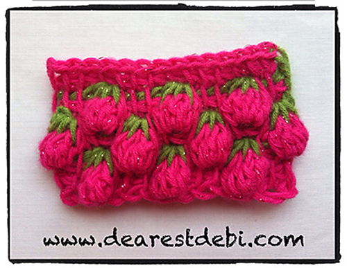 Tunisian Crochet Berry Stitch