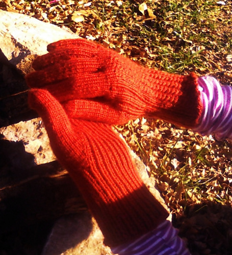 Cable and Ribbed Gloves