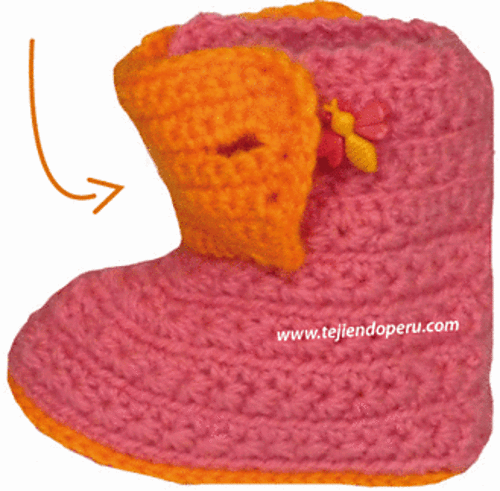 Botitas para bebé en punto manzanilla (Baby Booties)