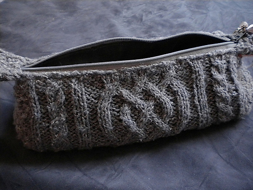 Cabled pencil case