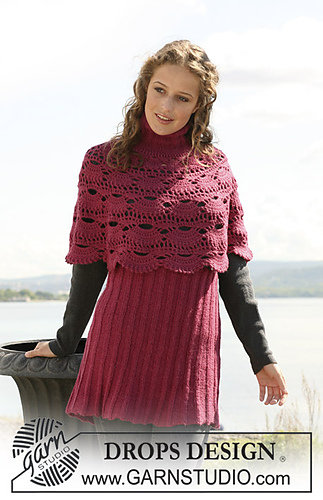 109-46 a - Burgundy Bride Poncho