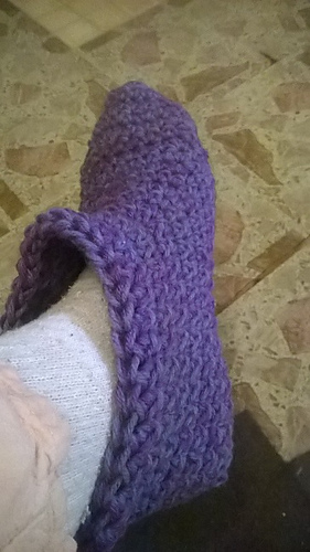 Top Down Booties in the Round