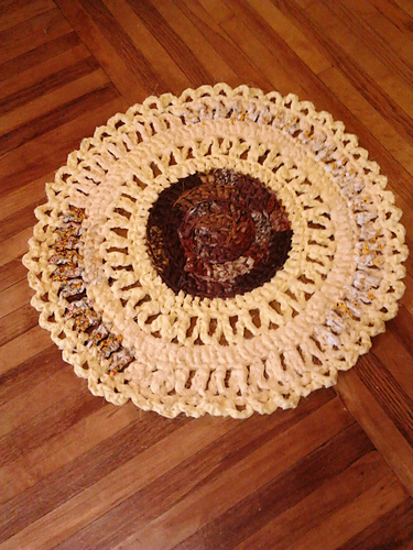 D's Sunflower Rag Rug