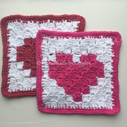 Heart Dishcloth