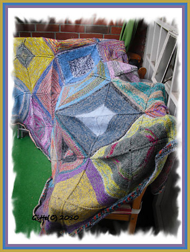 Decke aus Sockenwolle/ Blanket from Sockyarn