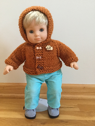 15" Baby Doll Hooded Sweater