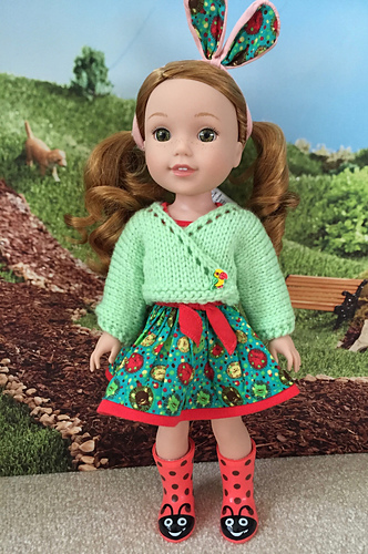 Kimono Sweater Fits 13 & 14-inch Dolls