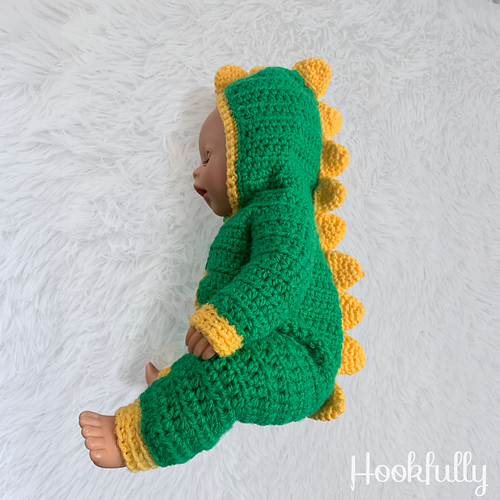 Dinosaur baby dolls onesie