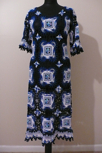 Cold Blue Glaciers Dress