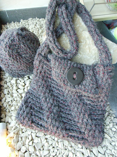 My Tweedy - gehäkelte Tasche mit Reliefstäbchen