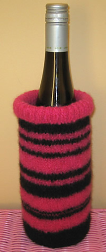Girls Night Out Felted Wine Bag