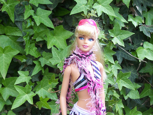 EASY crochet Hot pink & Black barbie scarf