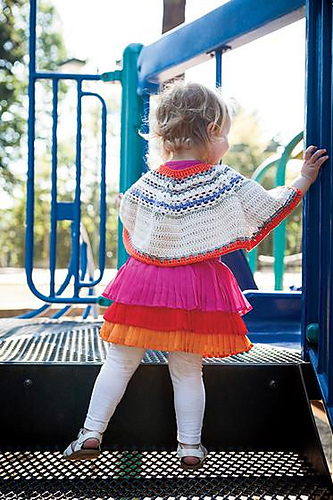 Bouquet Poncho and Bonnet Set