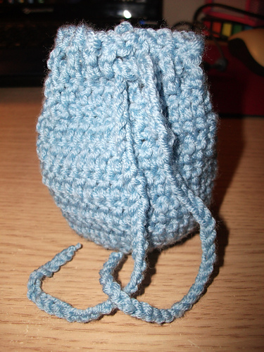 Crochet Drawstring Pouch Pattern