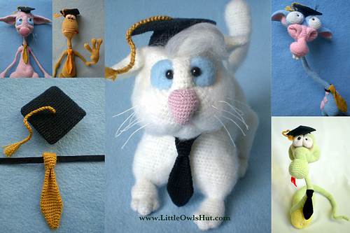 019 Graduation hat and tie for toys