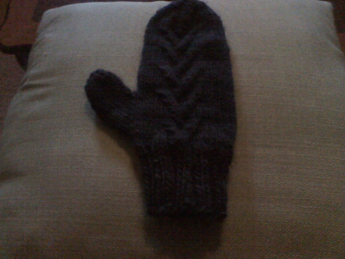 Crossed Cable Mittens