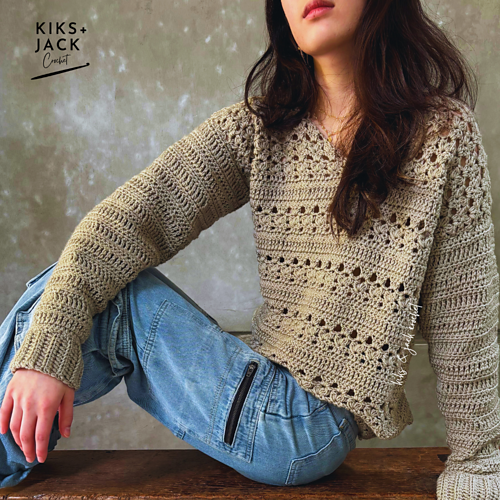 Cozy Fall Crochet Pullover Sweater