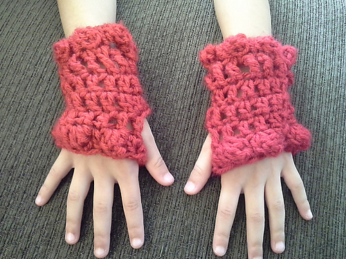 Puffy Fingerless Gloves for Kids