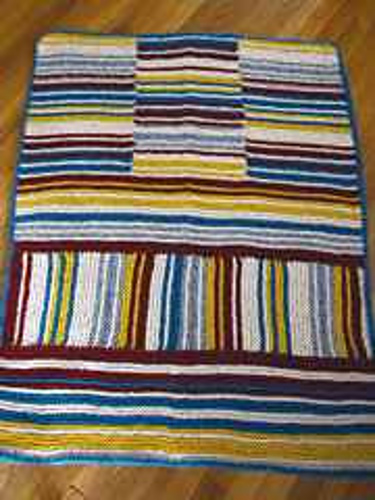 Striped Knit Rug