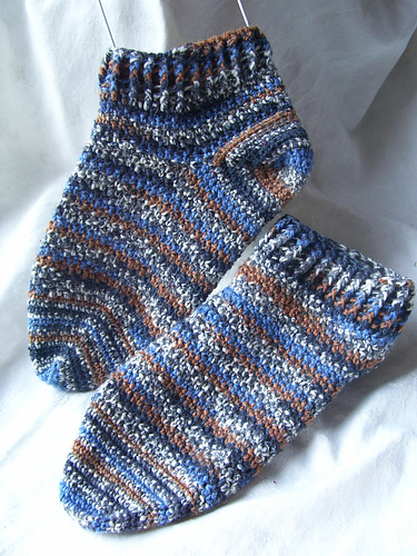 Round and Round Toe Up Socks