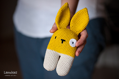 Rattle bunny two-legged
