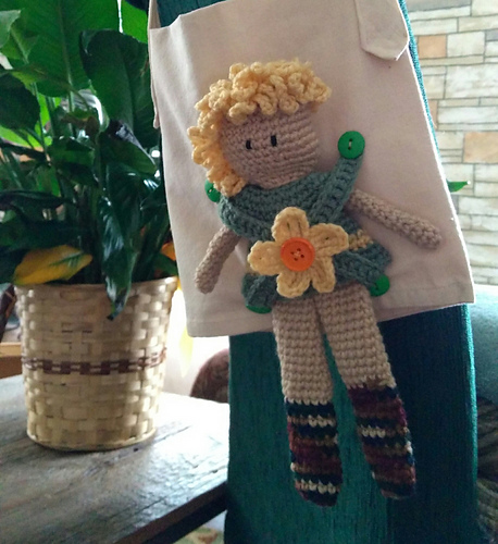Luka's rag doll sleepover bag
