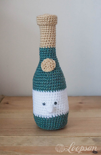 Mr Champus Bottulus - Amigurumi Champagner Bottle