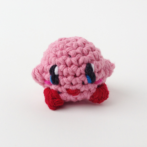 Kirby Amigurumi Kawaii Keychain