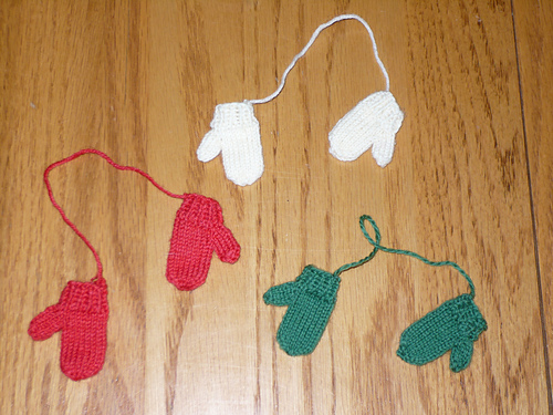 Mini Mitten Ornaments