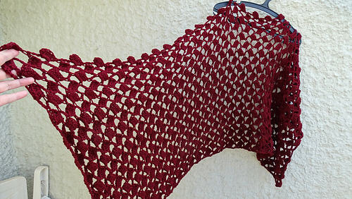 Offset Shell Shawl