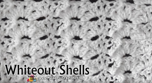 Whiteout Shells Crochet Stitch