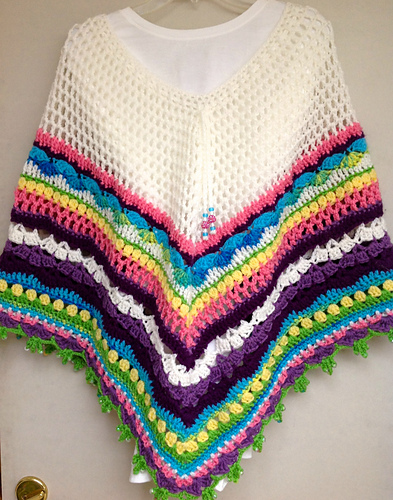 Rainbow Sampler Poncho