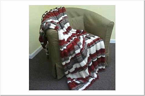 Wide Ribbed Afghan