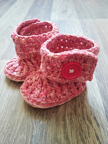 Bryce Baby Button Booties