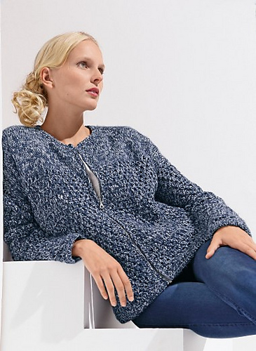 06 Blouson zippé ajouré