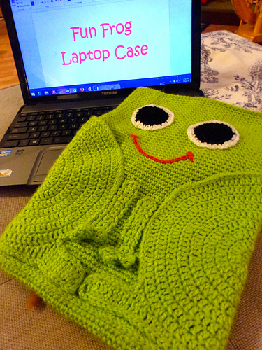 Fun Frog Laptop Case