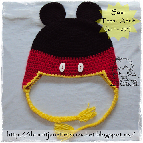 Mickey Mouse Beanie with Earflaps