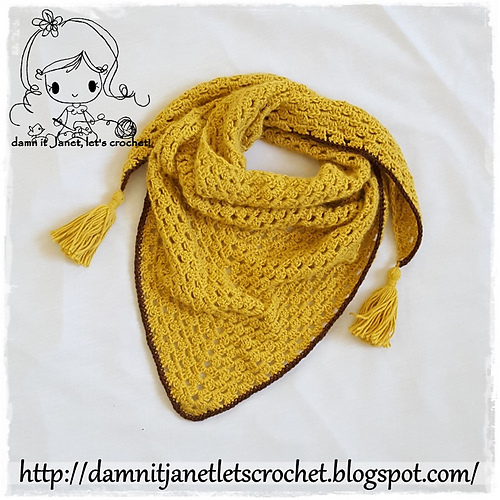 Zinnia Triangle Scarf