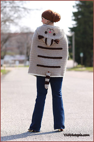 Kitty Cat Crochet Poncho