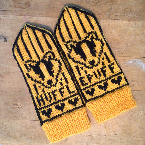 Huffle & Puff Mittens