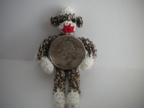 Sauerkraut the Miniature Sock Monkey