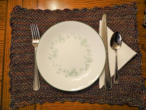 Linen Knit Stitch Placemat
