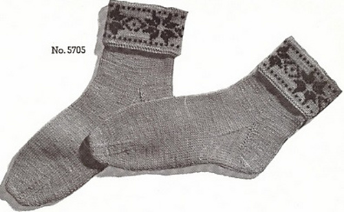 Swedish Star Socks #5705