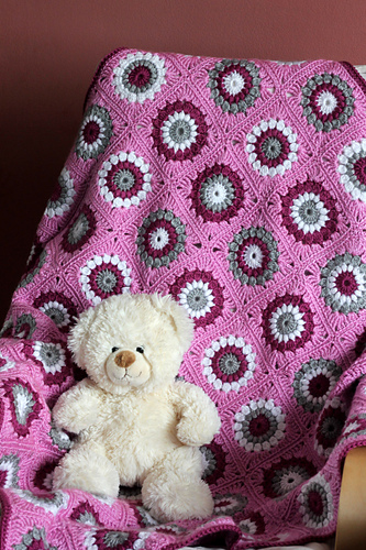 Blanket with squares