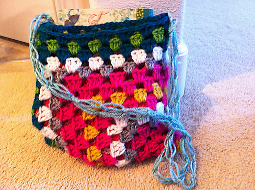 Granny Square Purse with Love Knot Strap