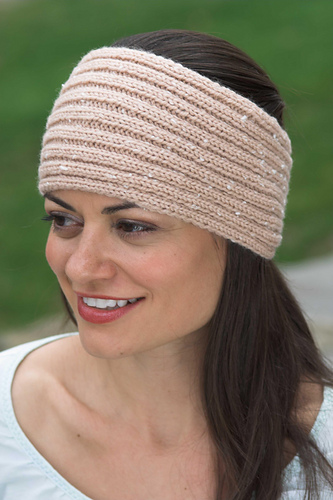 F426 Encore Worsted Tweed Ribbed Headband