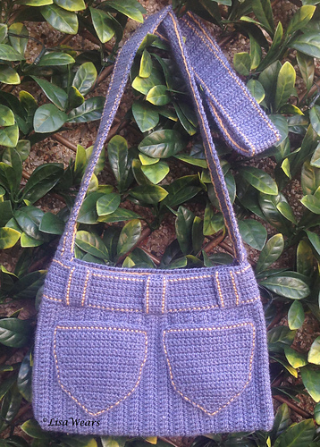 Double Denim Bag / Purse
