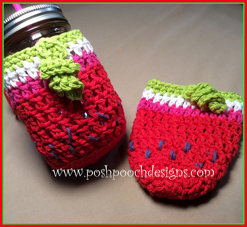 Watermelon Jar Cozie